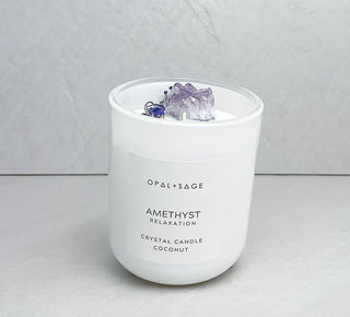 Amethyst Crystal Candle | RELAXATION