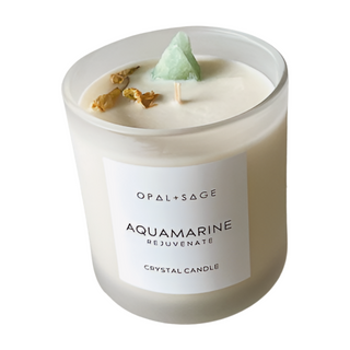 Aquamarine Crystal Candle | REJUVENATE