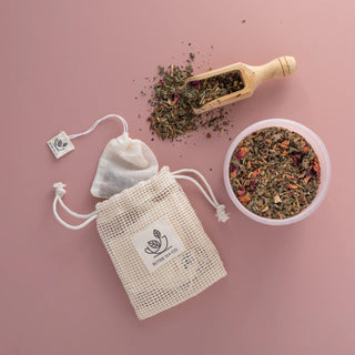 Reusuable organic cotton tea bags